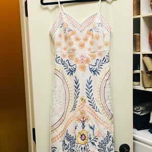 FoxieDox embroidered Dress size small NWT